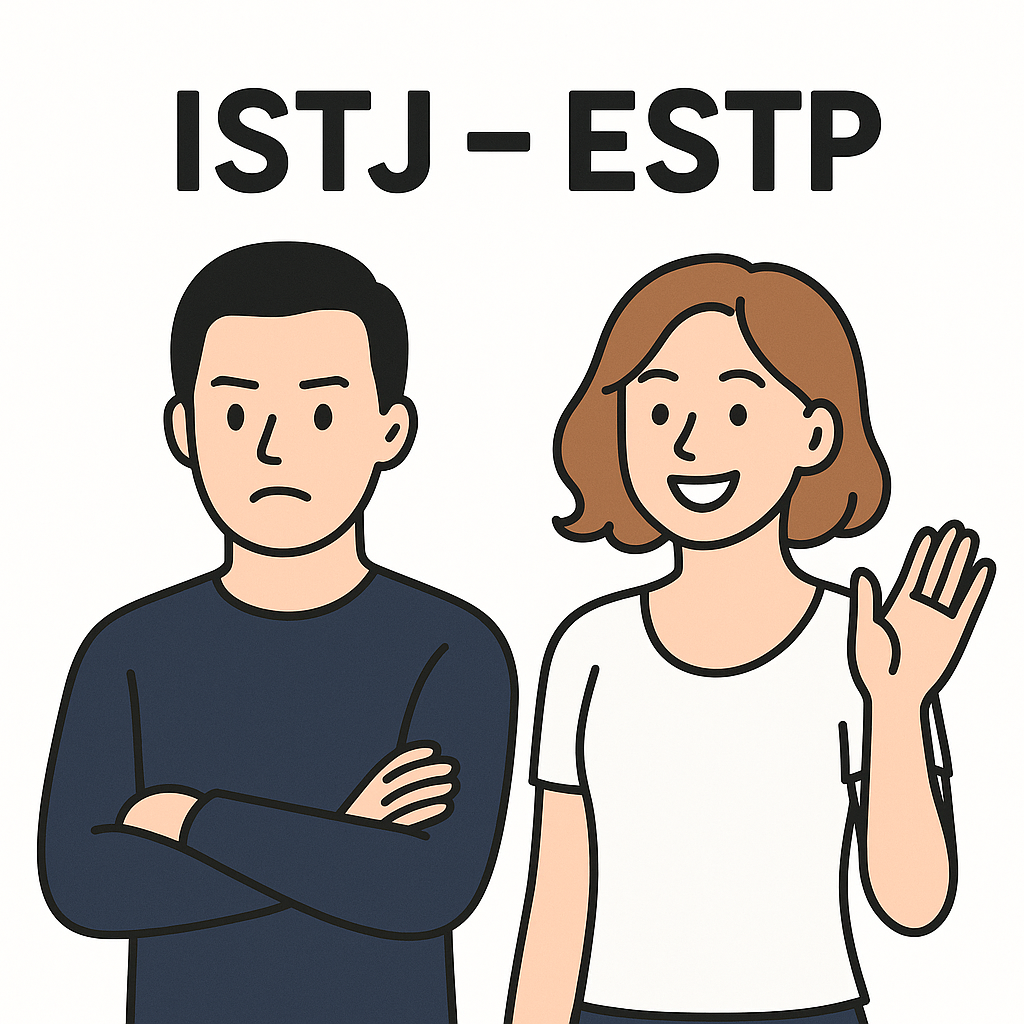 ISTJ 남자와 ESTP 여자, 성격 궁합이 안 맞는 이유와 극복 방법