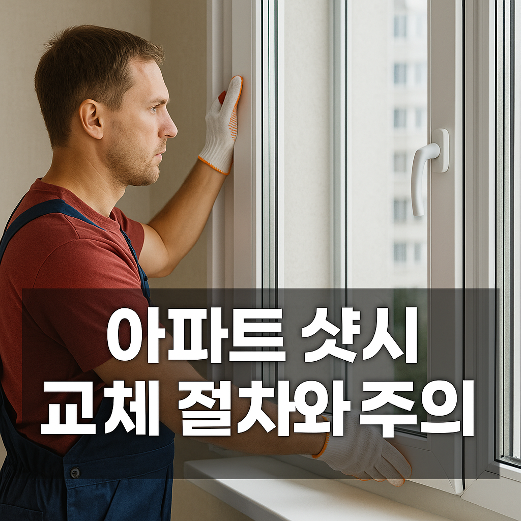 아파트 샷시 교체 절차와 주의사항
