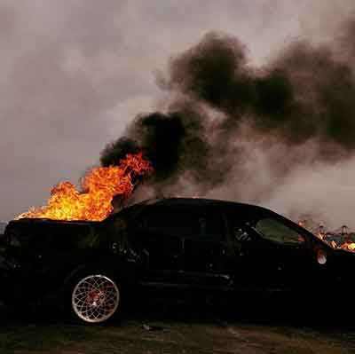 차에 불나는 꿈