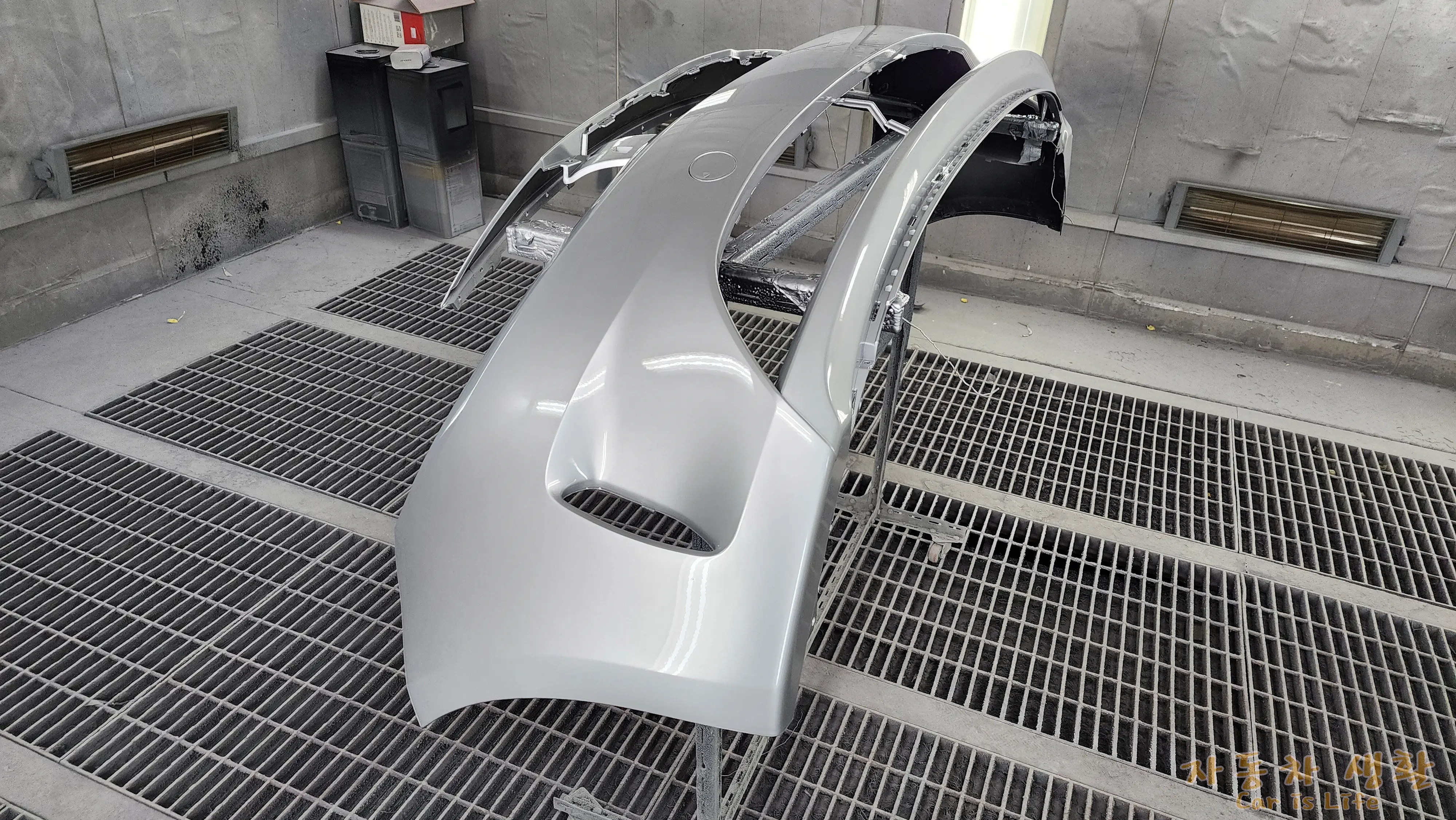 범퍼 도색 완료