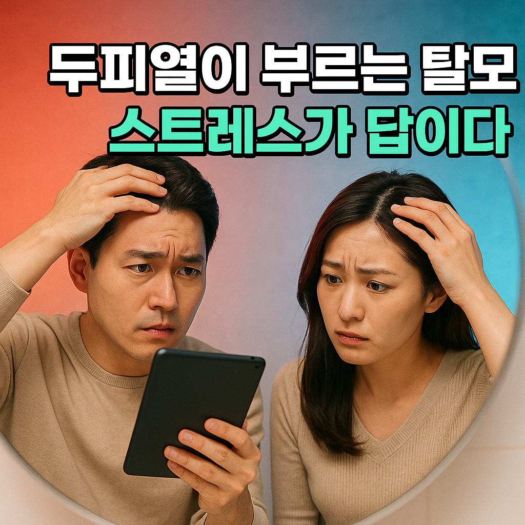 두피열과 스트레스의 경고