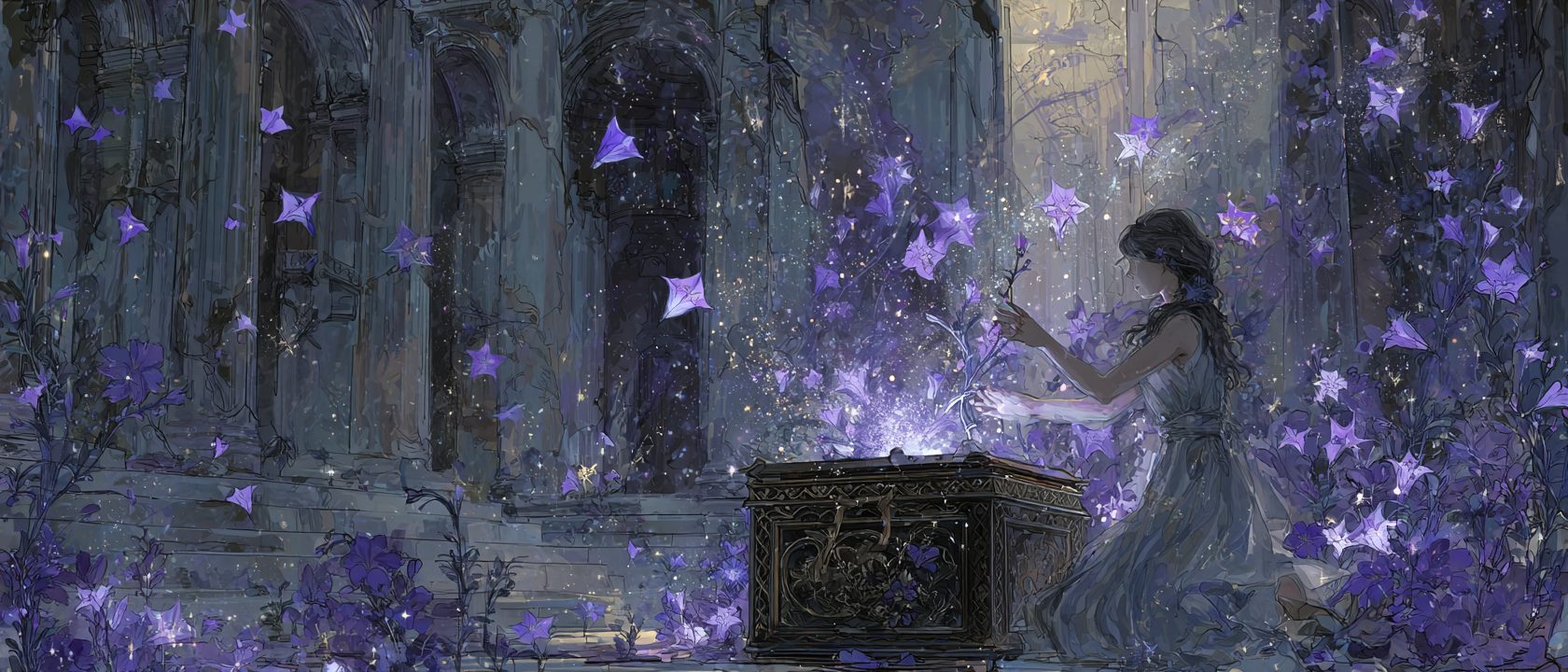 도라지꽃: 판도라의 희망, 상자 밖으로 나온 마지막 선물 - 별 모양 꽃에 담긴 인간의 시련과 위로