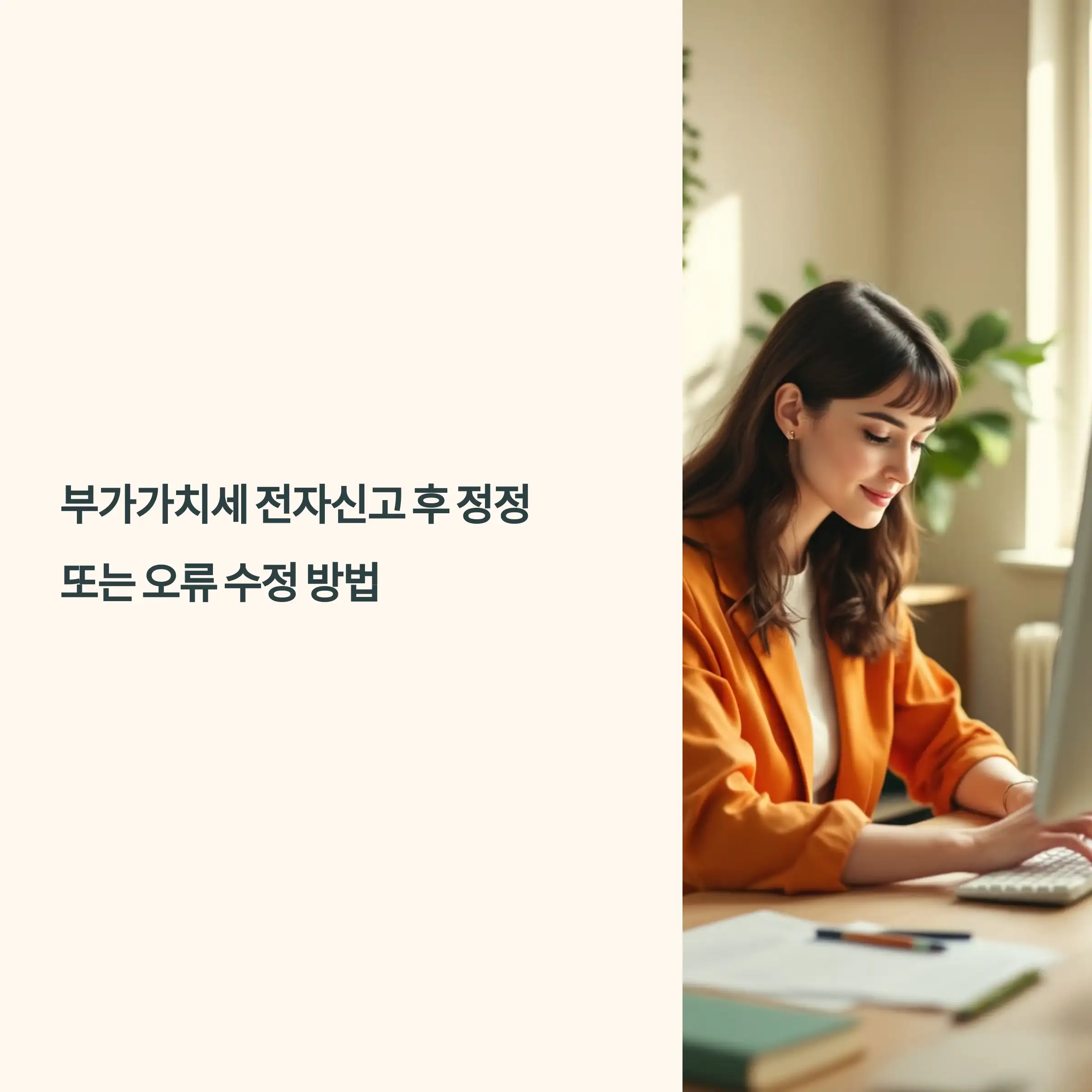 부가가치세 신고 후 정정 방법