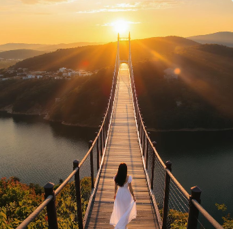 여주 출렁다리 주차장 바로 보기 