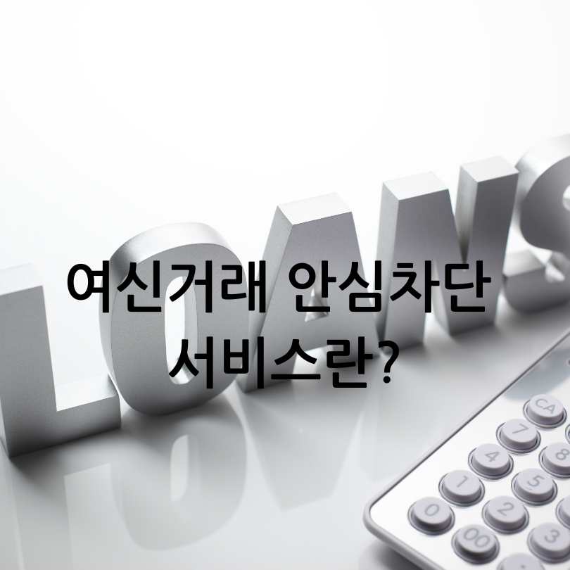 여신거래 안심차단 서비스