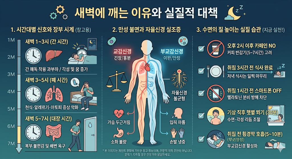 새벽에 깨는 이유