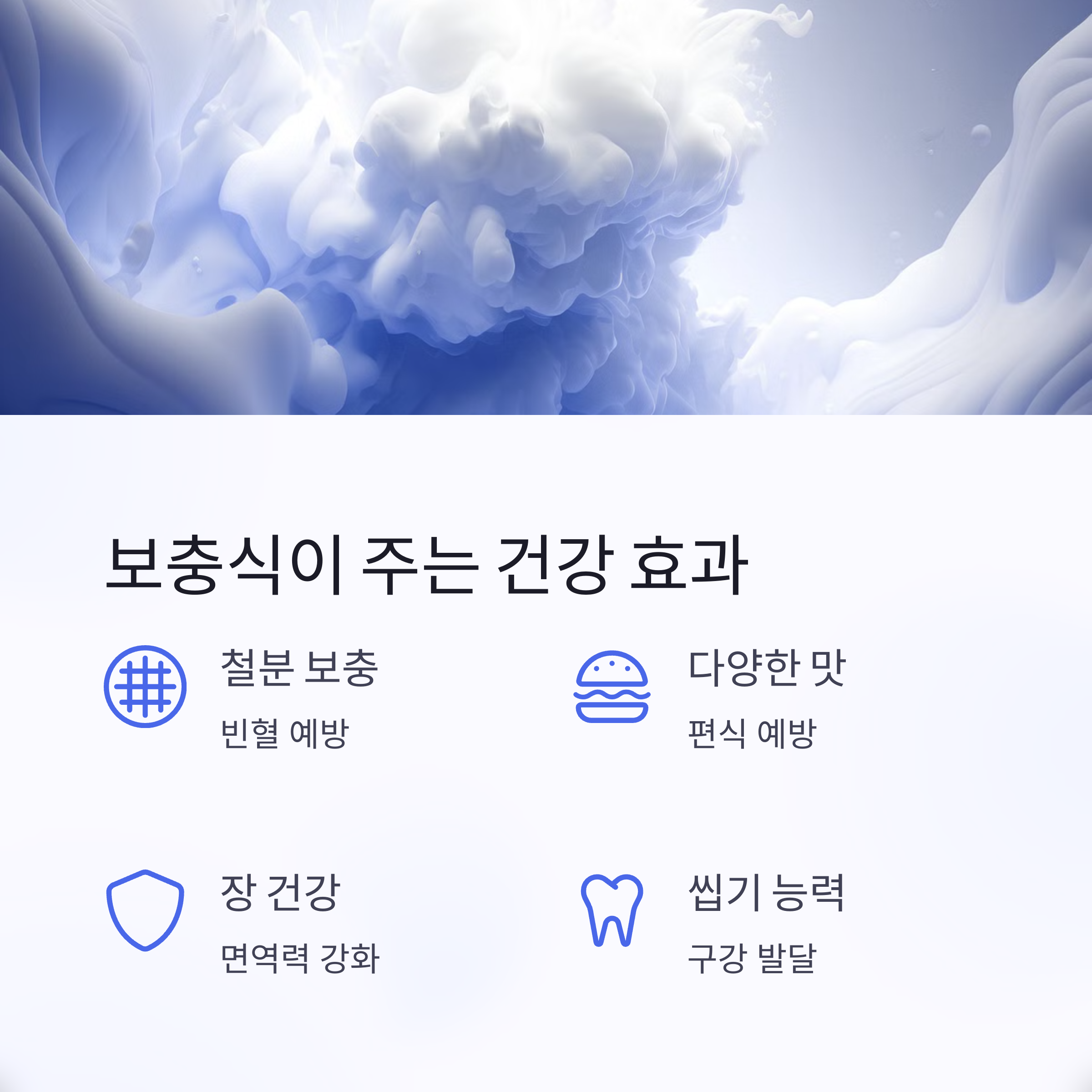 이유기 보충식 – 철분 보충, 면역력 강화 등 보충식이 주는 건강 효과 정리