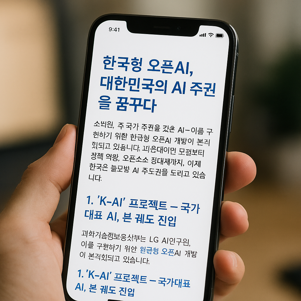 한국형 오픈 AI 개발