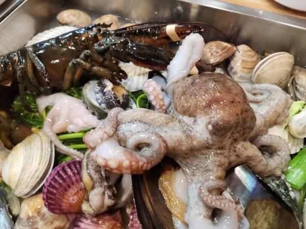대결 맛 대 맛 철판해물전골 vs 황제물회