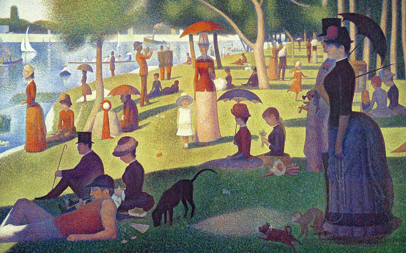 A sunday afternoon on the island of the La Grande Jatte