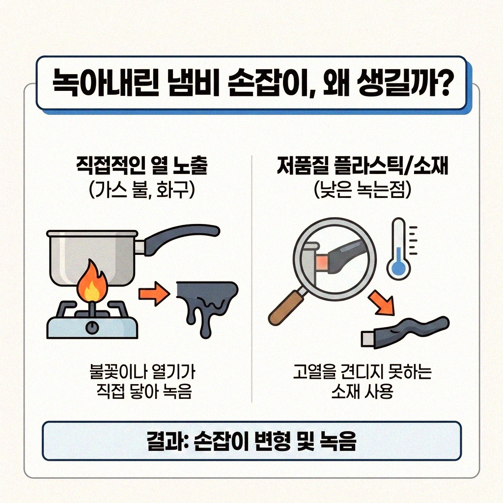 이럴 땐 당황하지 마세요 냄비 손잡이 녹아내릴 때 임시 고정법
