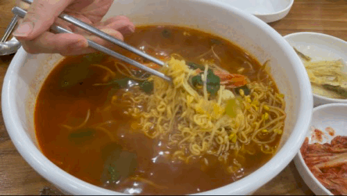 수원 천포 왕새우 대축제 - 시원한 새우라면 한냄비 영상