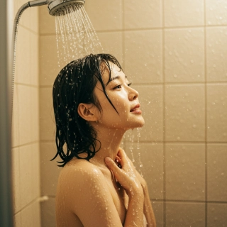 따뜻한물로 샤워