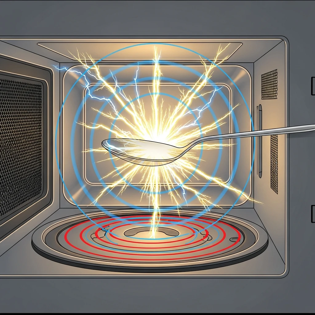 전자레인지 금속 스파크