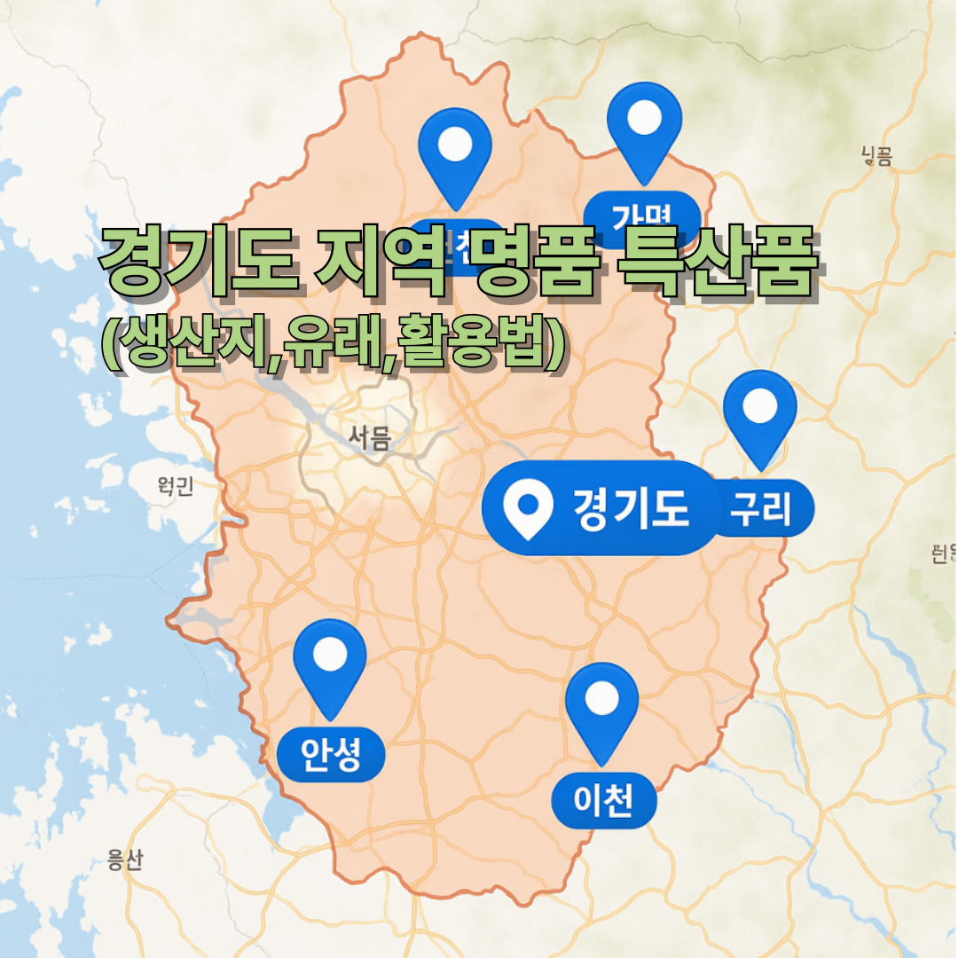 경기 지역 지도 이미지