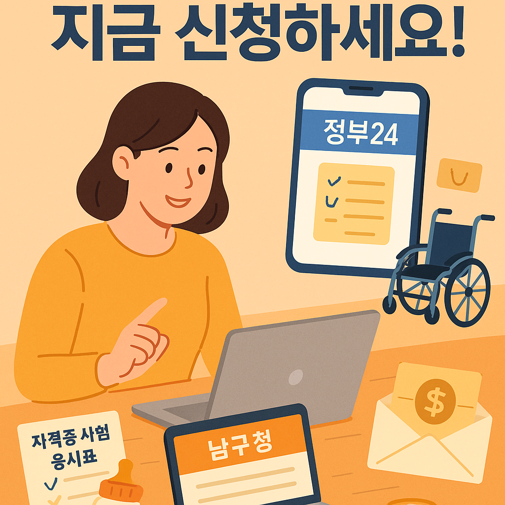 [2025 대구광역시 남구 지원금 총정리] 민생회복·청년응시료·산후조리비까지 신청 방법 안내