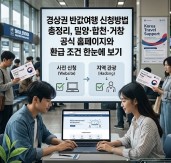 경상권 반값여행 신청방법 총정리, 밀양&middot;합천&middot;거창 공식 홈페이지