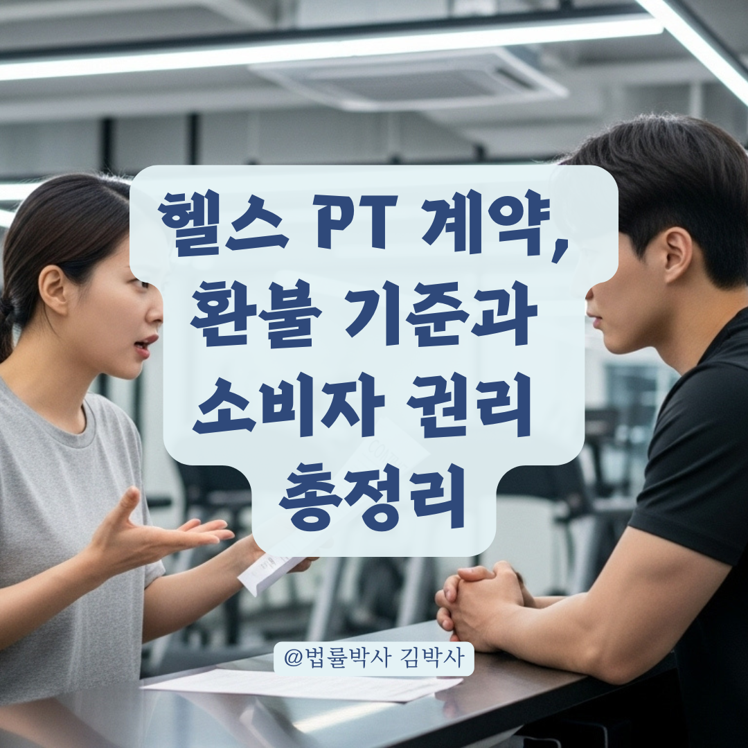 헬스 PT 억지 권유 후 환불 거부 사례, 소비자가 꼭 알아야 할 환불 기준 정리.