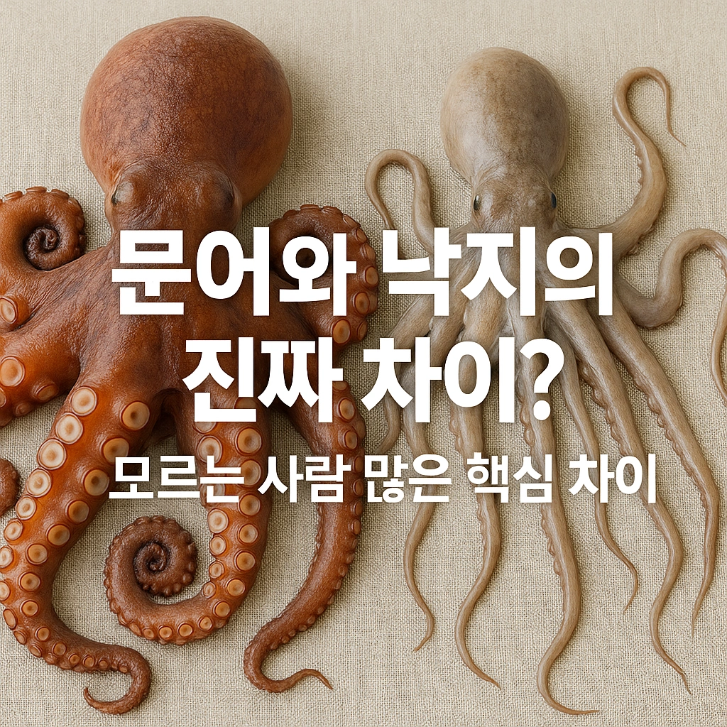 문어와 낙지의 진짜 차이? 모르는 사람 많은 핵심정보 + 실패 없는 구매 요령과 요리 비법