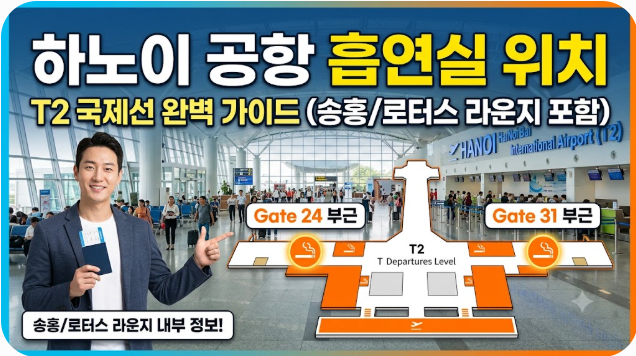 하노이 노이바이 공항 흡연실 위치