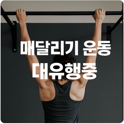 매달리기 운동의 장점 알아보기