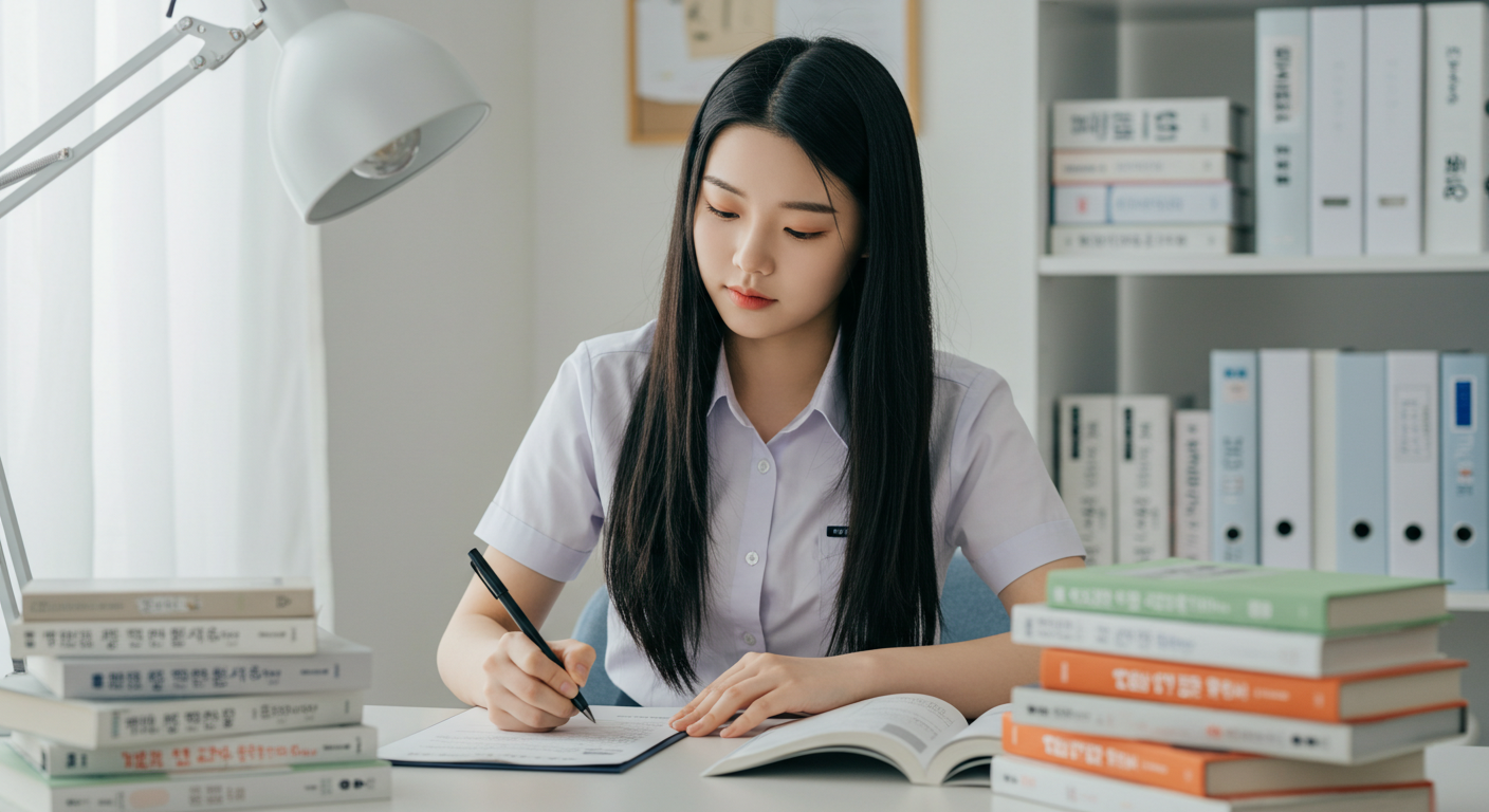공부하는 수험생
