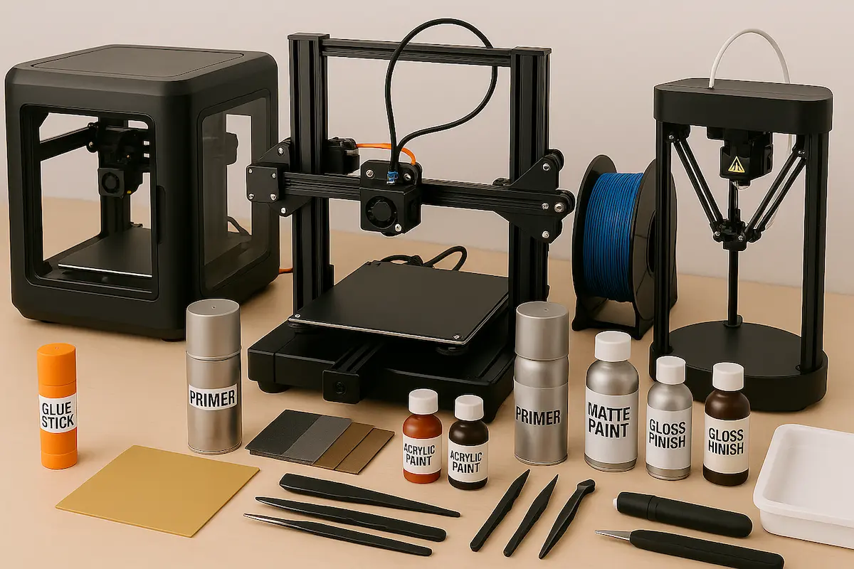 수익성 높은 피규어 제작을 위한 최적의 3D프린터 선택 가이드가 정리된 컴퓨터 화면, 인물 없이 정보가 표시된 장면