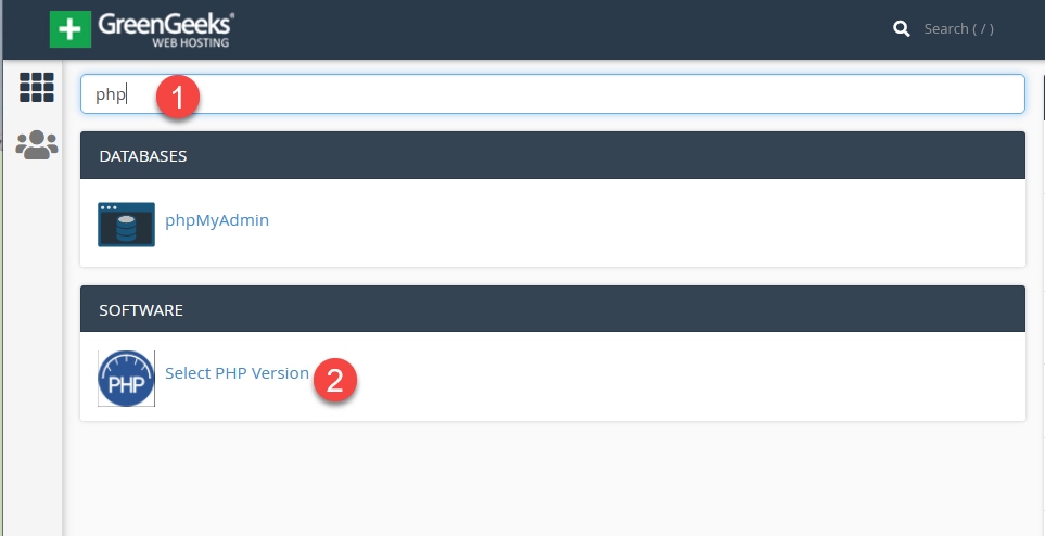 해외 호스팅 그린긱스 cPanel 접속하기 - PHP 버전 변경하기