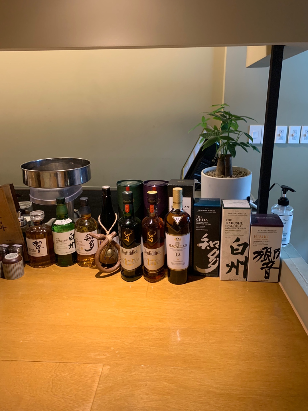 일본 위스키가 많은 쿄오동