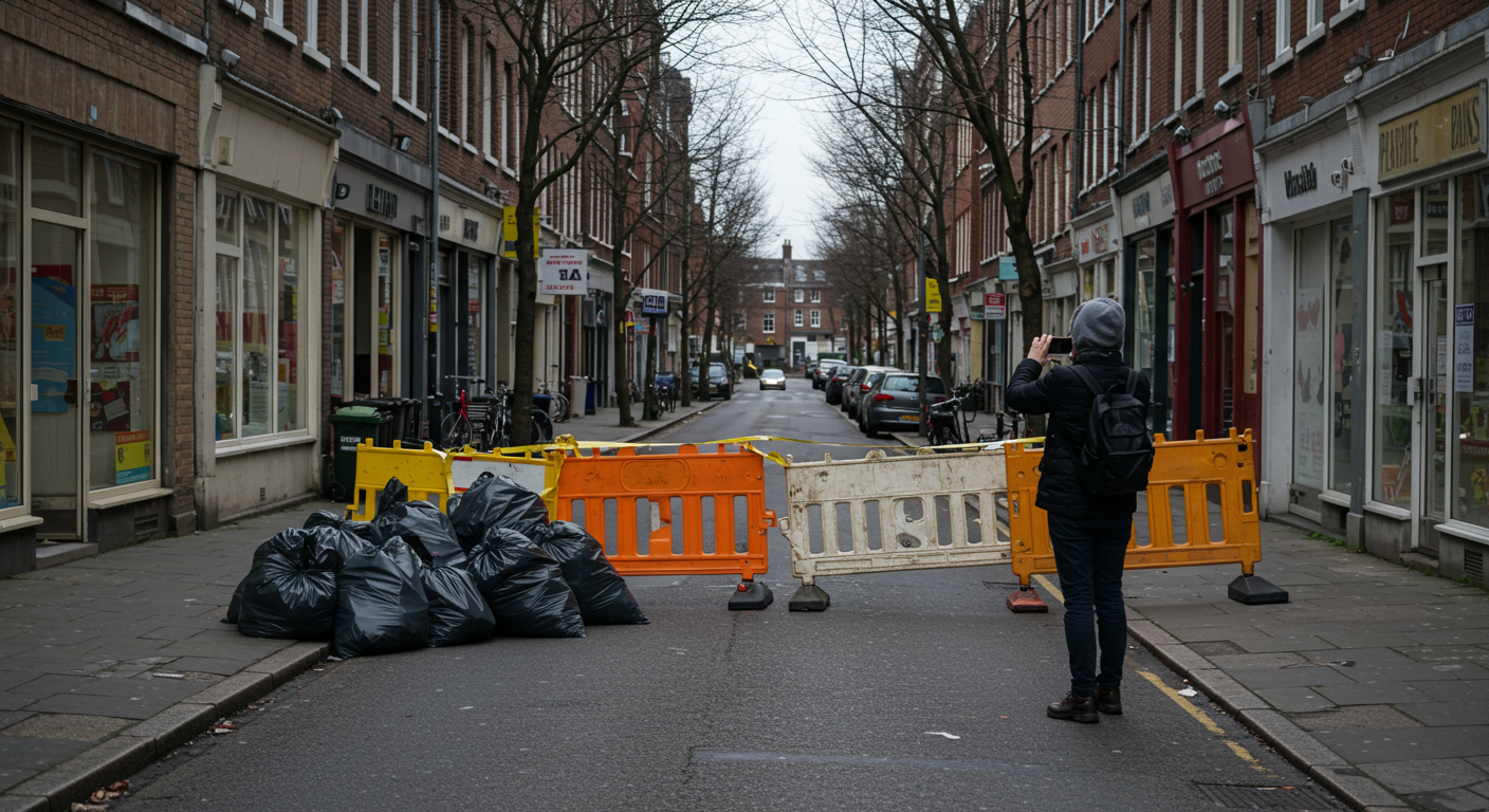 통행로 쓰레기, 상가 불법점유