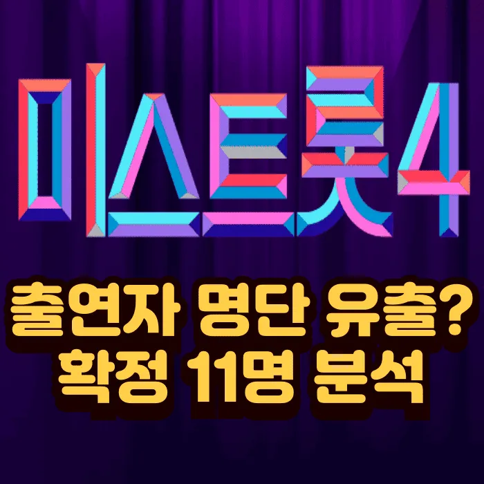 미스트롯4 출연자 참가자 명단 유출? 공식 확정된 김현지, 마이진 포함 핵심 출연진 11인 상세 프로필 분석