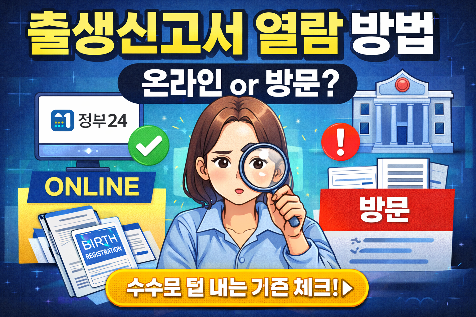 출생신고서 열람 방법