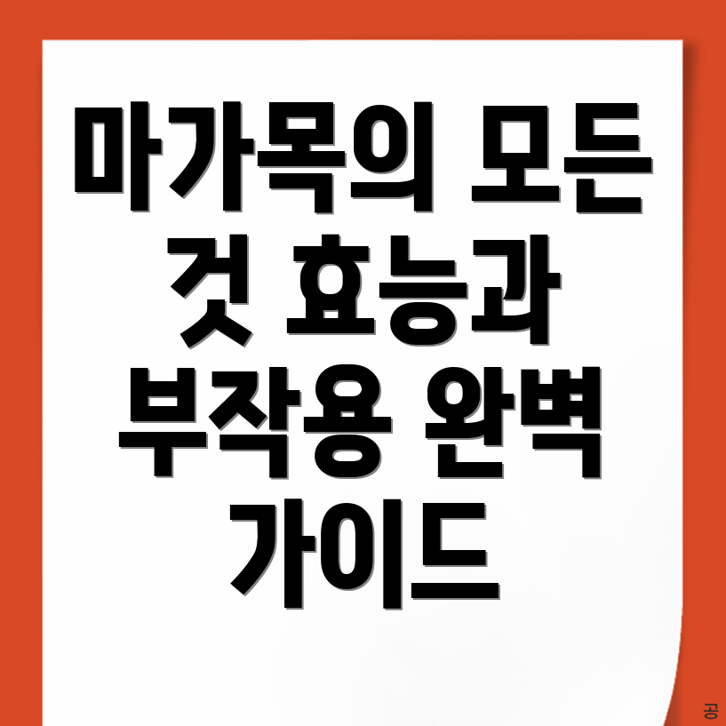 마가목의 효능
