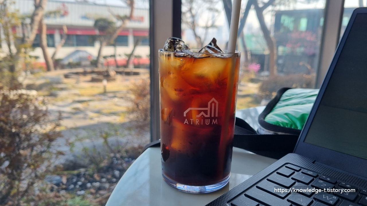 송도 연수구 옥련동카페 아트리움 디카페인음료