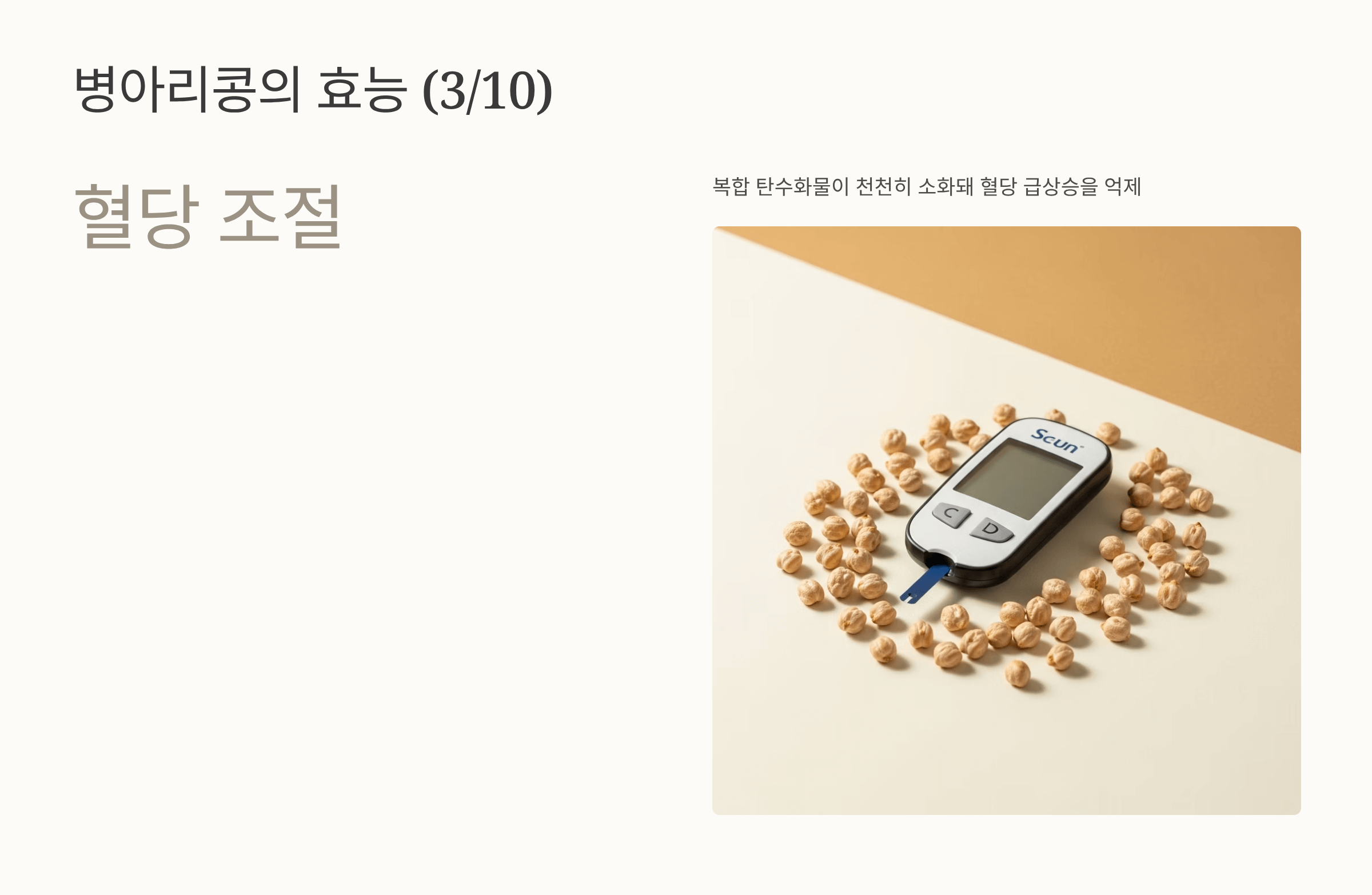 병아리콩 사진입니다.