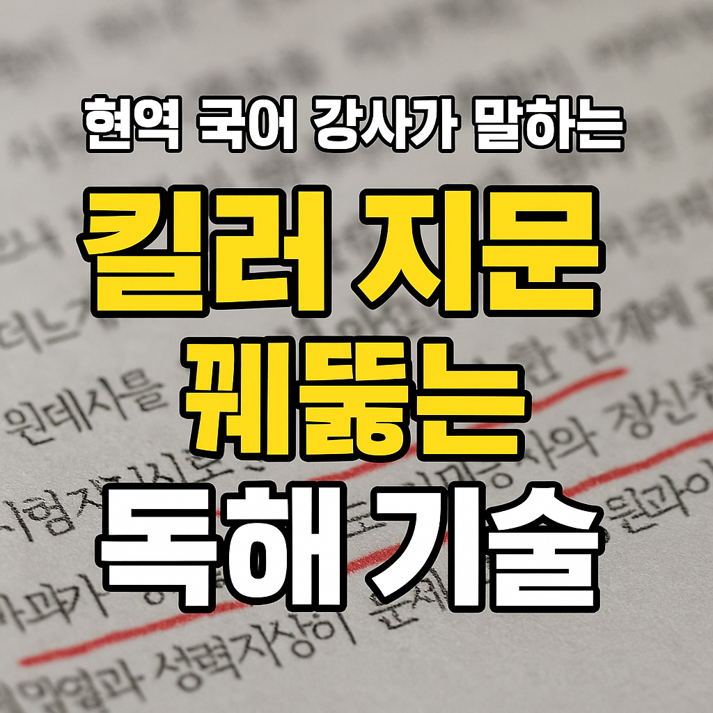 '킬러 지문' 꿰뚫는 독해 기술