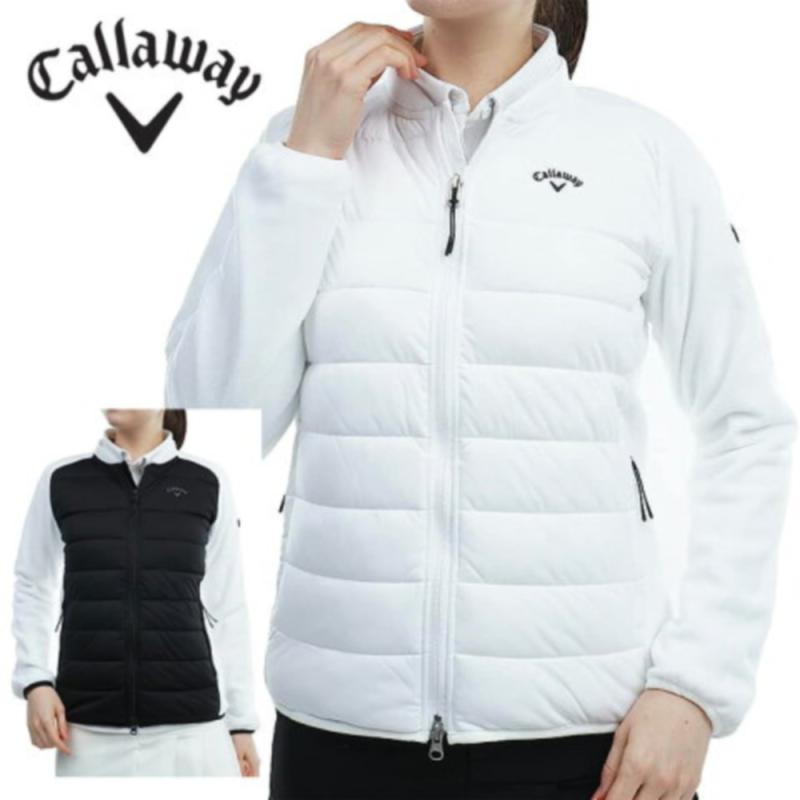 캘러웨이 여성 스트레치 하이브리드 블루종 방한 경량 라운딩 패딩 재킷