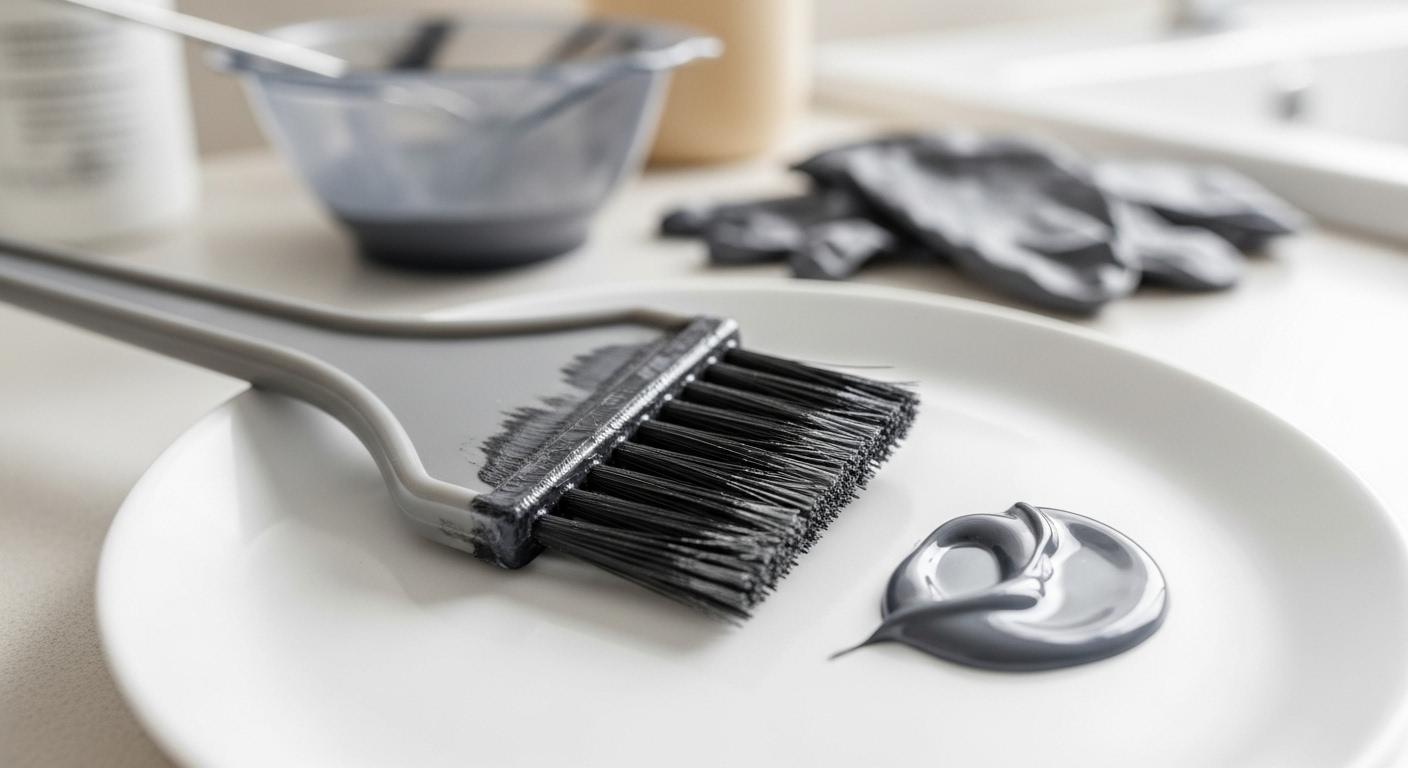 새치머리 염색 붓