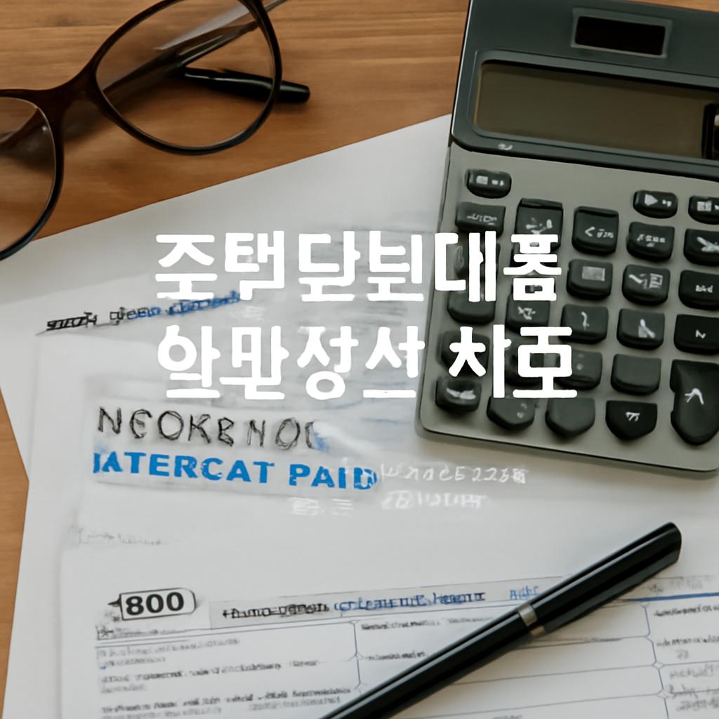 주택담보대출 연말정산 서류