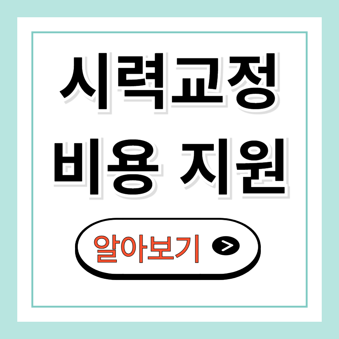 시력교정 비용 지원