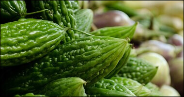 여주가 쌓여있는 모습