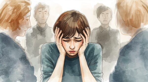 ISFJ의 죄책감은 겉으로 크게 드러나지 않기 때문에 가까운 사람도 그 마음을 바로 알아차리기 어렵습니다에 관한 그림