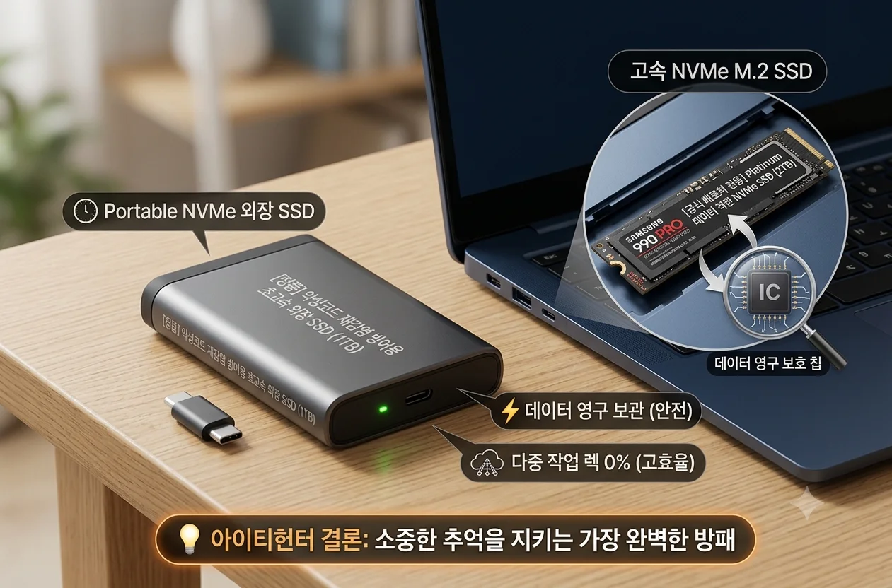 컴퓨터 바이러스 재감염 방지 및 데이터 안전 백업을 위한 고속 외장 SSD 추천
