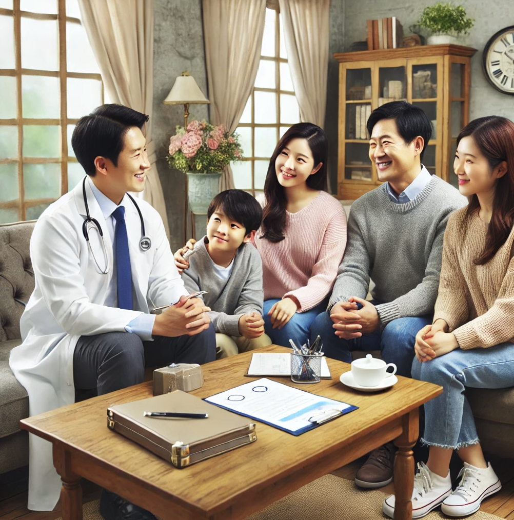 요양급여 상담을 하는 병원 상담실