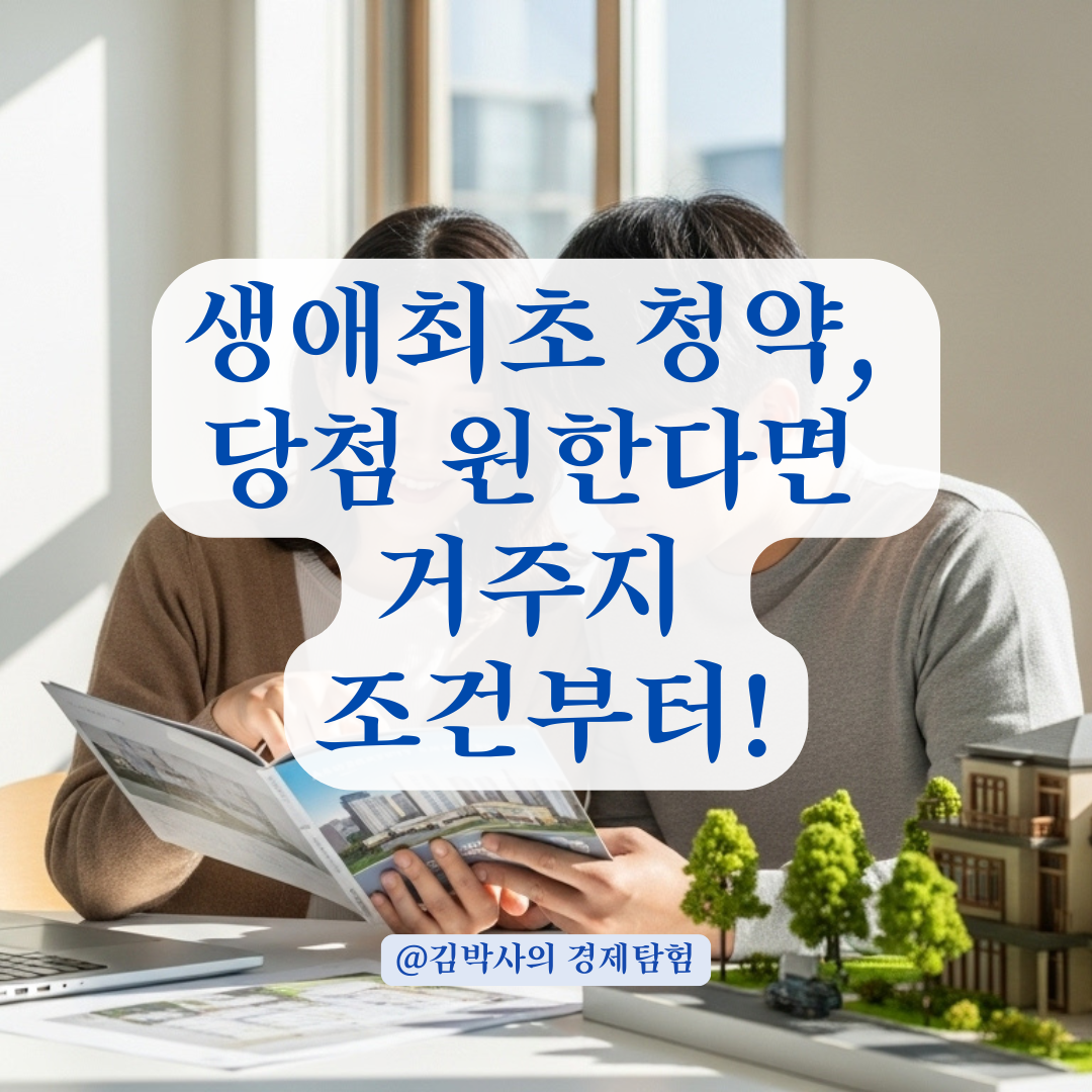 청약 당첨 좌우하는 거주지 조건, 생애최초 특별공급에서 주의할 점 정리.