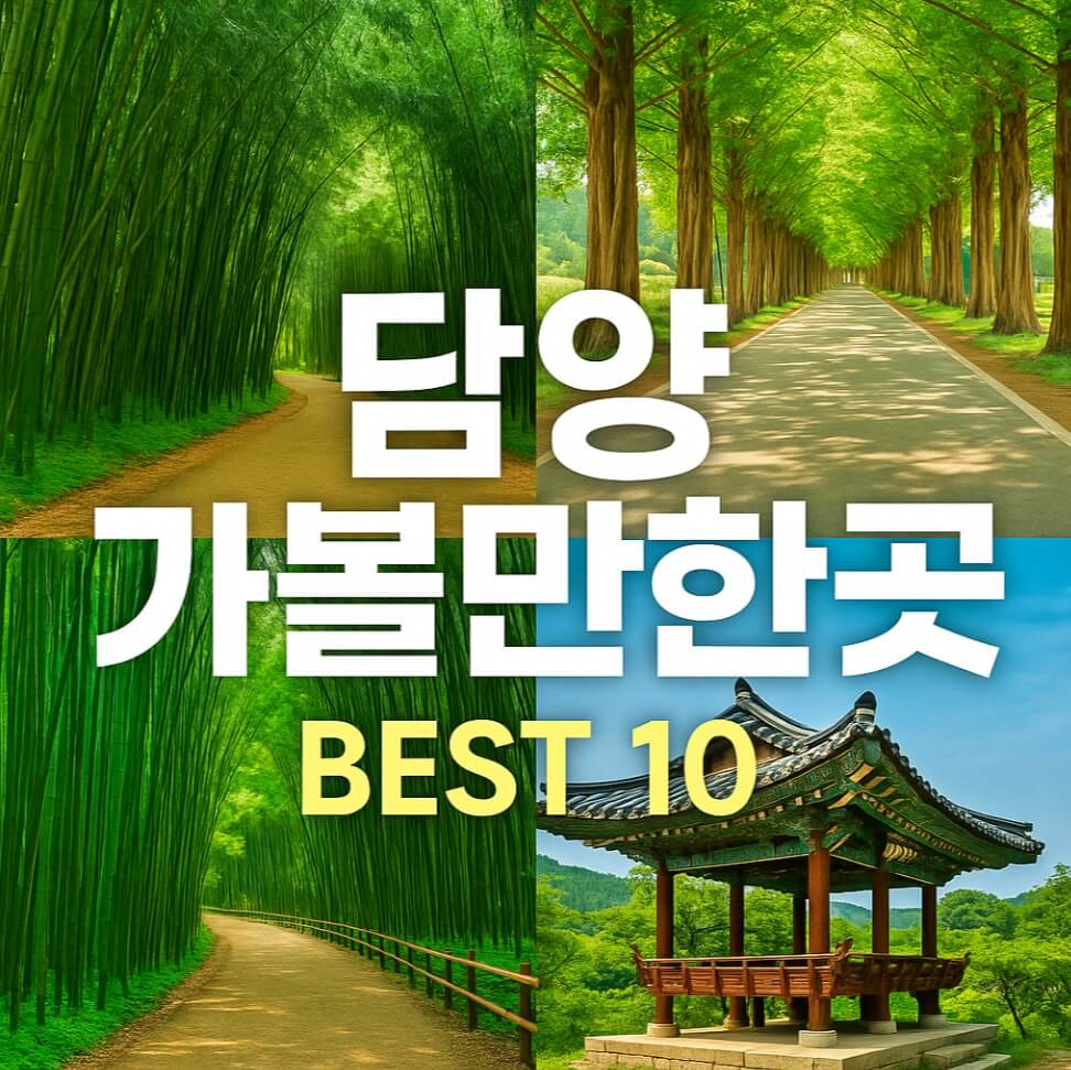 담양 가볼만한곳 베스트10