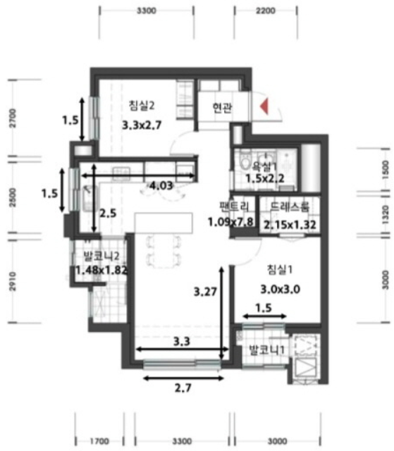 힐스테이트-e편한세상-문정-49B-평면도