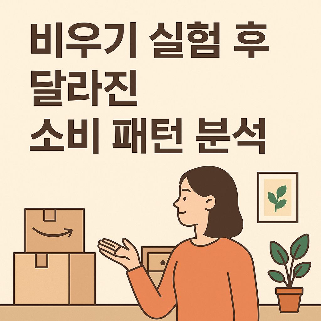비우기 실험 후 달라진 소비 패턴 분석