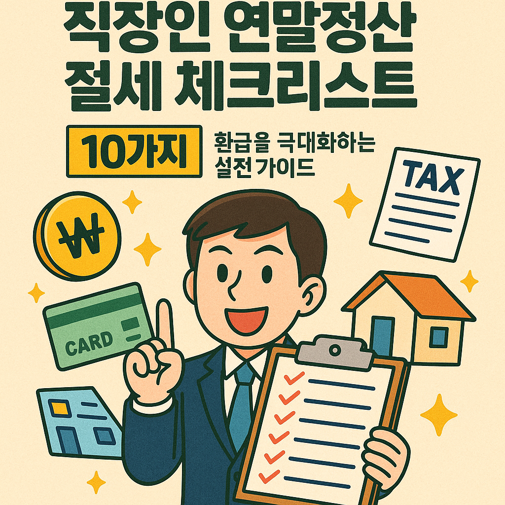 직장인 연말정산 절세 체크리스트 10가지