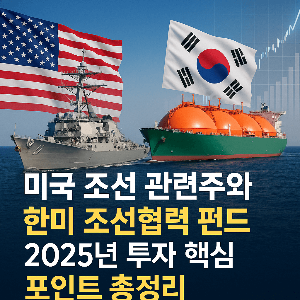 미국 조선 관련주와 한미 조선협력 펀드, 2025년 투자 핵심 포인트 총정리